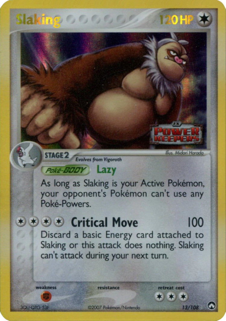 Slaking (13/108) (Stamped) [EX: Power Keepers] | Devastation Store