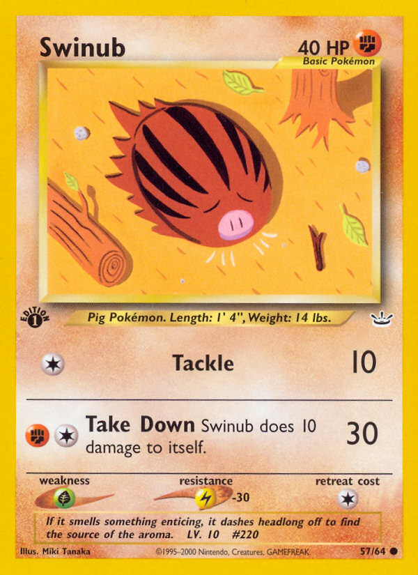 Swinub (57/64) [Neo Revelation 1st Edition] | Devastation Store