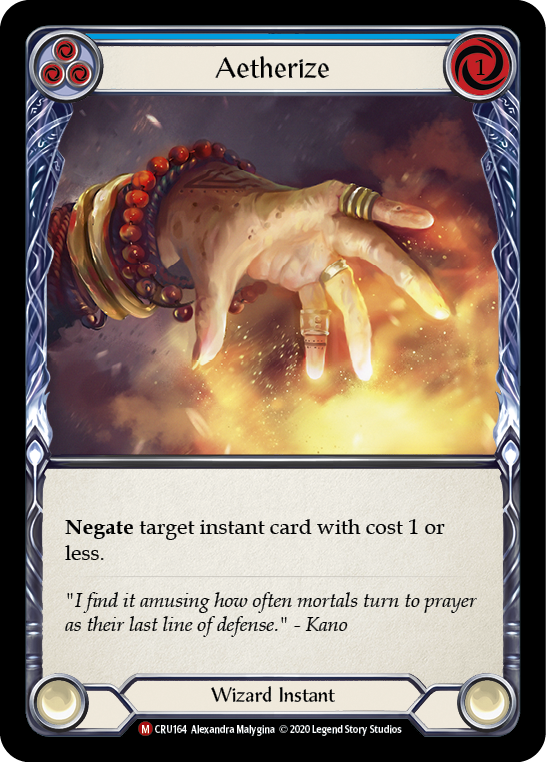 Aetherize [CRU164] 1st Edition Rainbow Foil - Devastation Store | Devastation Store