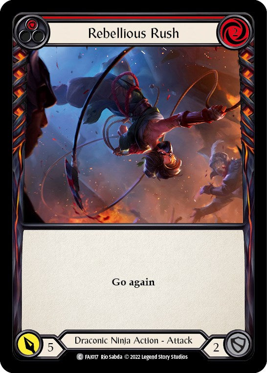 Rebellious Rush (Red) [FAI017] (Uprising Fai Blitz Deck) | Devastation Store