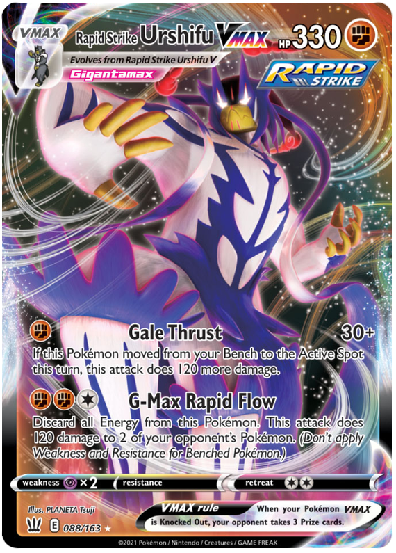Rapid Strike Urshifu VMAX (088/163) (Jumbo Card) [Sword & Shield: Battle Styles] | Devastation Store