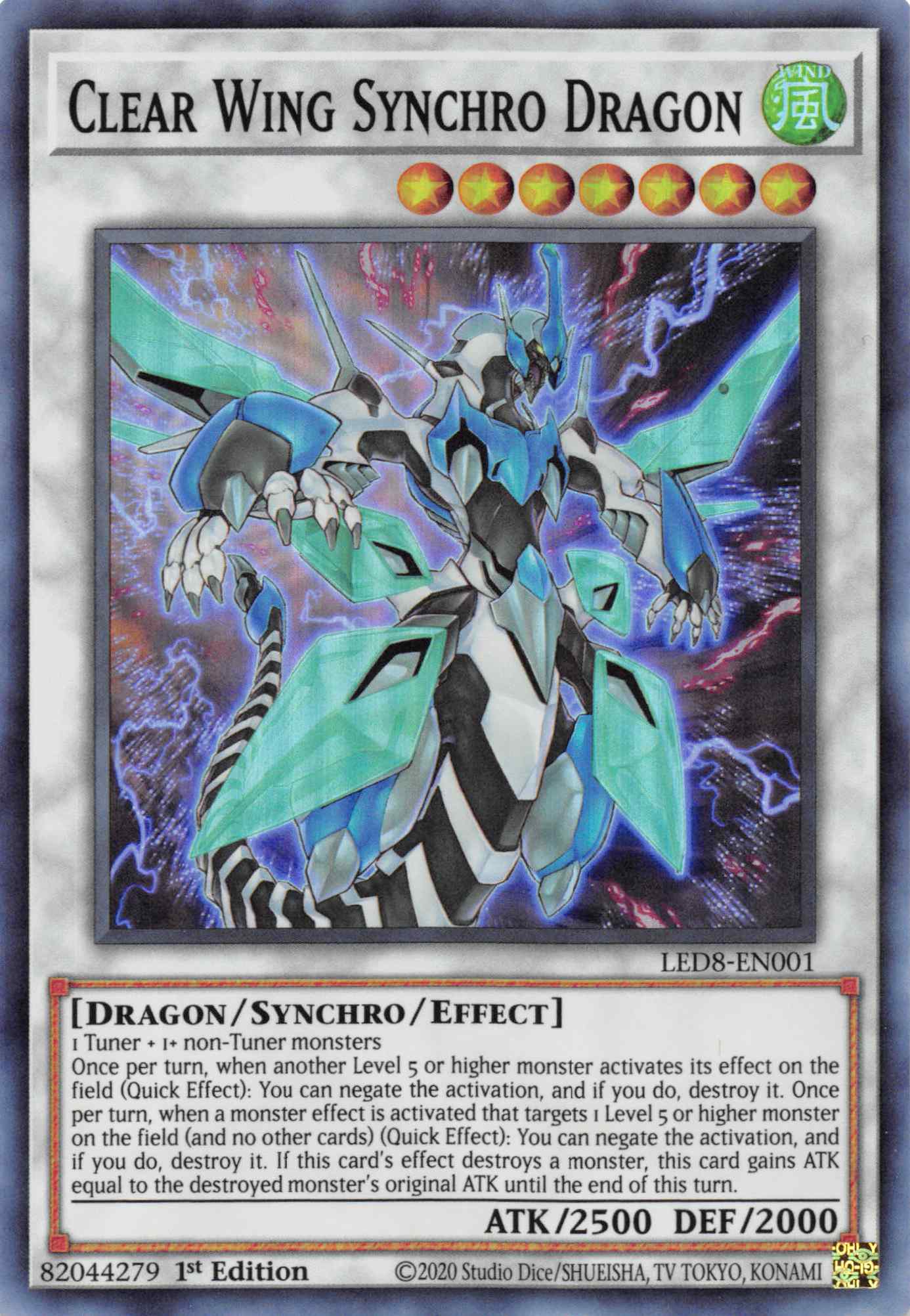 Clear Wing Synchro Dragon [LED8-EN001] Super Rare | Devastation Store