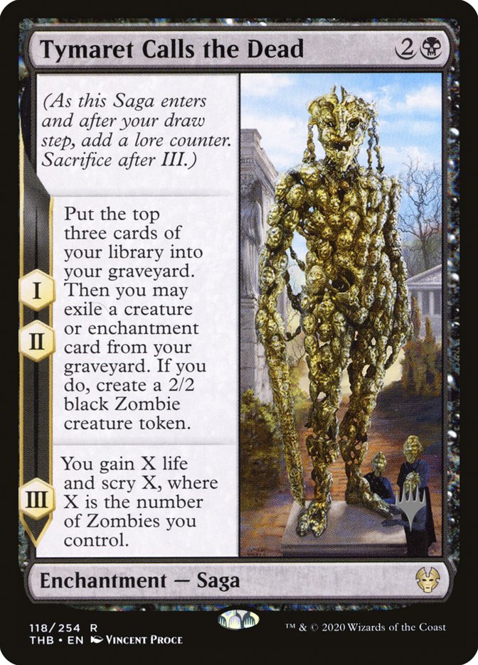 Tymaret Calls the Dead (Promo Pack) [Theros Beyond Death Promos] | Devastation Store