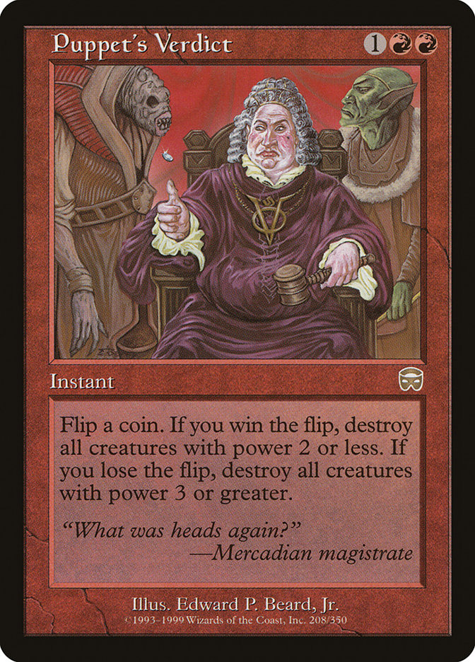 Puppet's Verdict [Mercadian Masques] - Devastation Store | Devastation Store
