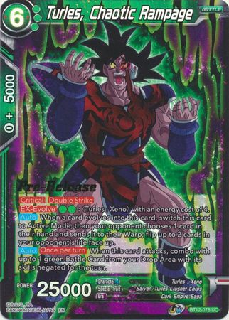 Turles, Chaotic Rampage (BT12-078) [Vicious Rejuvenation Prerelease Promos] | Devastation Store