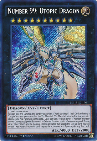 Number 99: Utopic Dragon [MP15-EN190] Secret Rare | Devastation Store