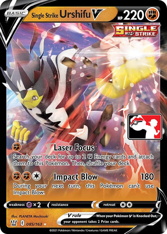 Single Strike Urshifu V (085/163) [Prize Pack Series One] | Devastation Store