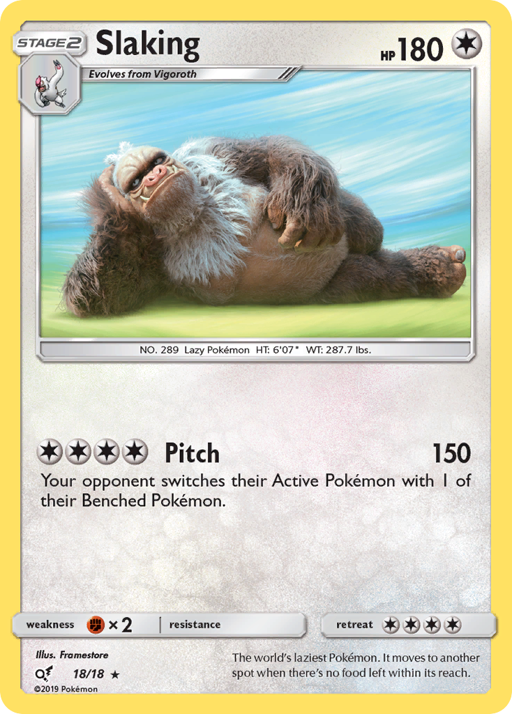 Slaking (18/18) [Sun & Moon: Detective Pikachu] | Devastation Store