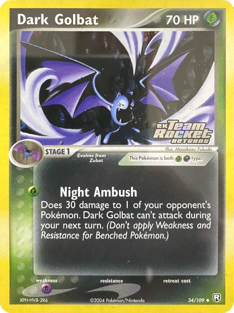 Dark Golbat (34/109) (Stamped) [EX: Team Rocket Returns] | Devastation Store