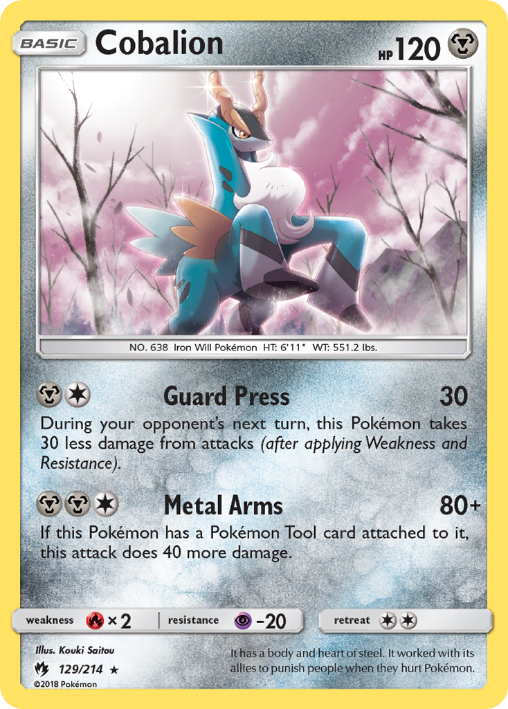Cobalion (129/214) [Sun & Moon: Lost Thunder] | Devastation Store