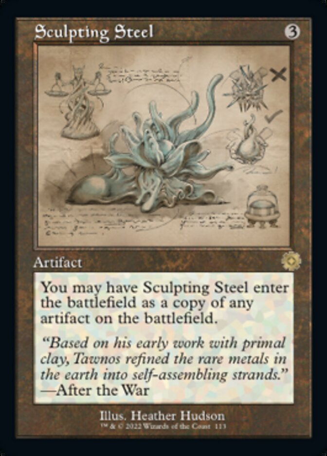 Sculpting Steel (Retro Schematic) [The Brothers' War Retro Artifacts] | Devastation Store