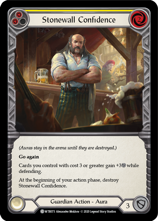 Stonewall Confidence (Yellow) [WTR073] Unlimited Edition Rainbow Foil - Devastation Store | Devastation Store