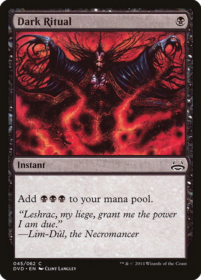 Dark Ritual (Divine vs. Demonic) [Duel Decks Anthology] - Devastation Store | Devastation Store