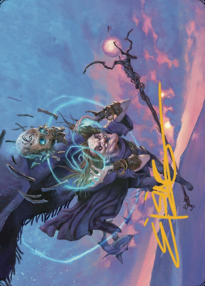 Zur, Eternal Schemer Art Card 1 (Gold-Stamped Signature) [Dominaria United Art Series] | Devastation Store