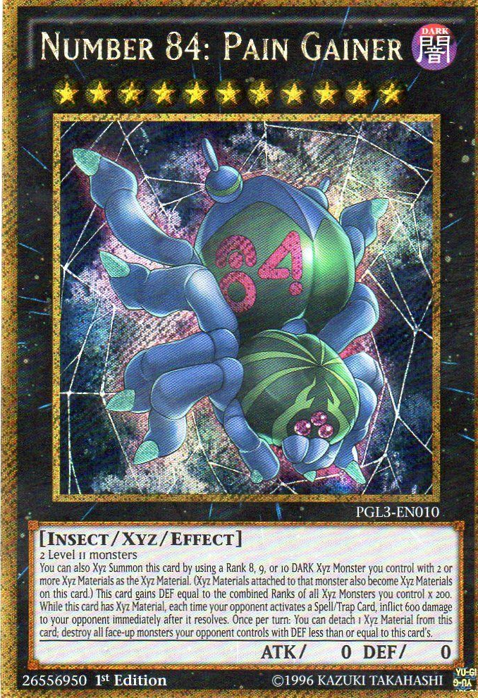 Number 84: Pain Gainer [PGL3-EN010] Gold Secret Rare | Devastation Store