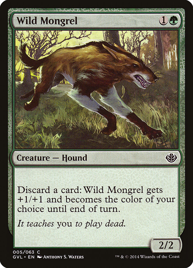 Wild Mongrel (Garruk vs. Liliana) [Duel Decks Anthology] - Devastation Store | Devastation Store