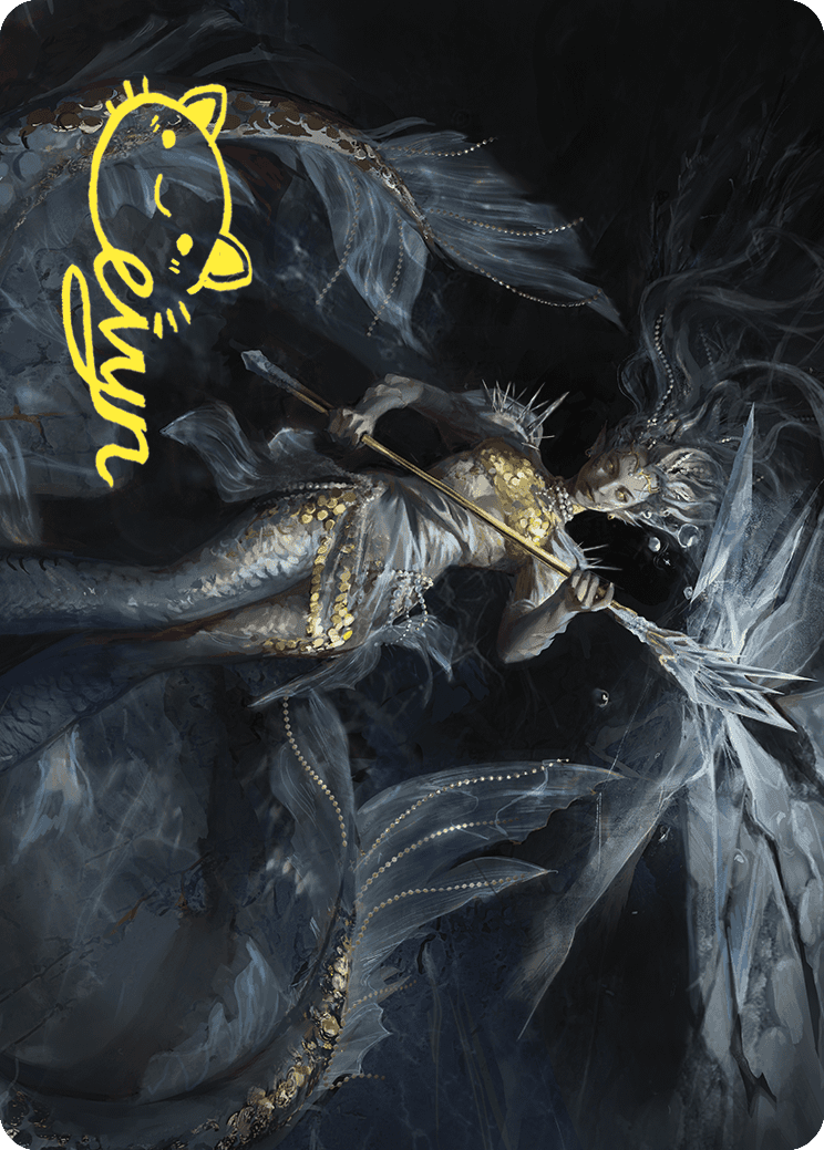 Sharae of Numbing Depths Art Card (Gold-Stamped Signature) [Wilds of Eldraine Art Series] | Devastation Store