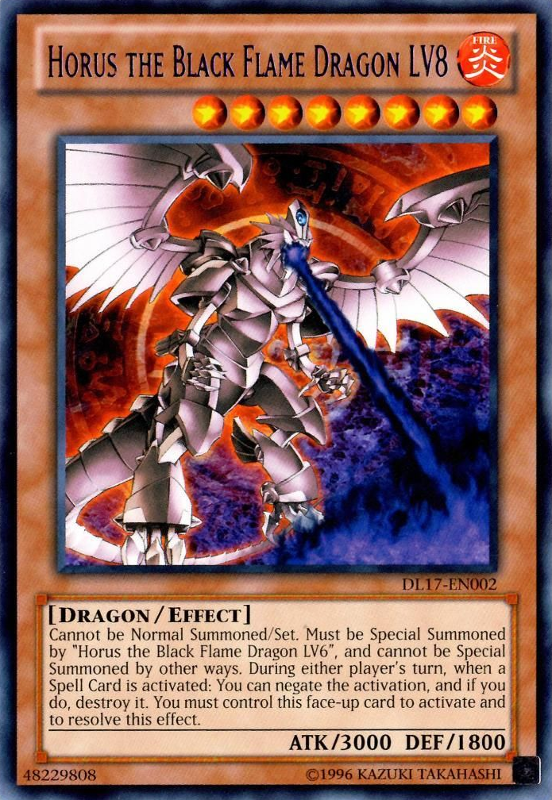 Horus the Black Flame Dragon LV8 (Purple) [DL17-EN002] Rare | Devastation Store