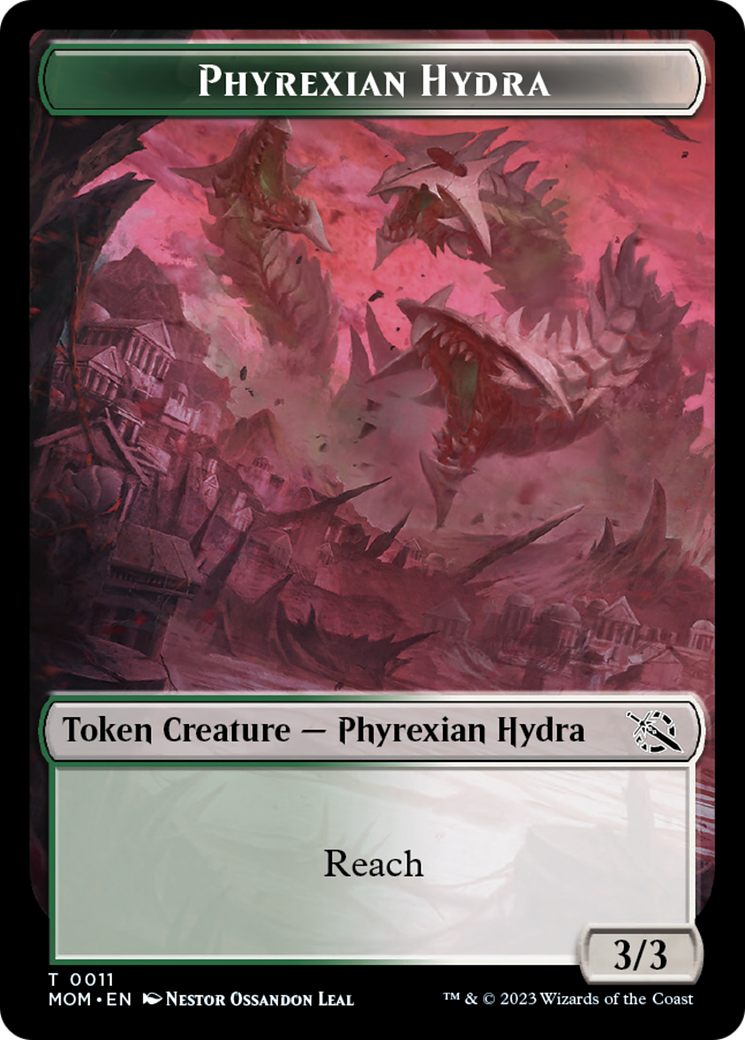 Monk // Phyrexian Hydra (11) Double-Sided Token [March of the Machine Tokens] | Devastation Store