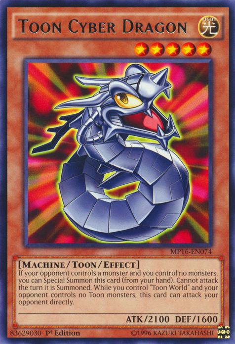 Toon Cyber Dragon [MP16-EN074] Rare | Devastation Store