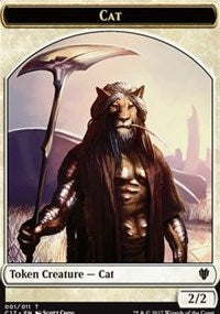 Cat (001) // Cat Warrior (008) Double-sided Token [Commander 2017 Tokens] | Devastation Store