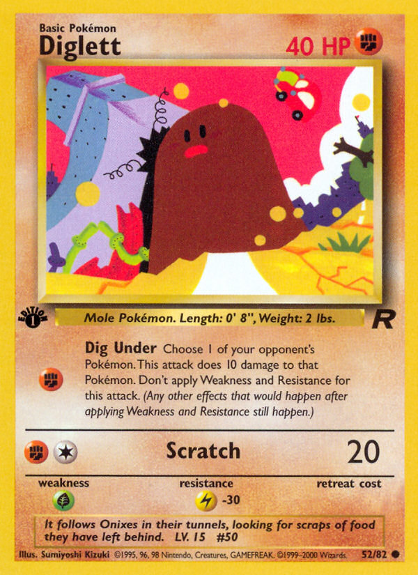 Diglett (52/82) [Team Rocket 1st Edition] | Devastation Store