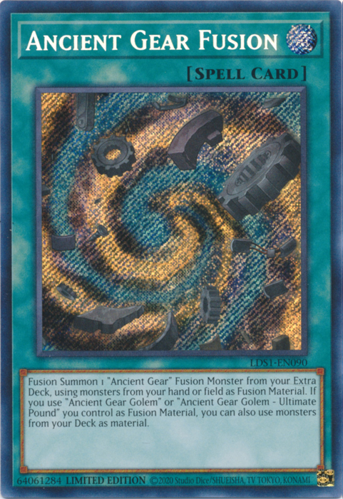 Ancient Gear Fusion [LDS1-EN090] Secret Rare | Devastation Store