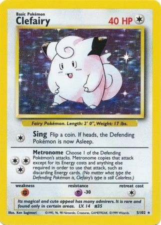 Clefairy (5/102) [Base Set Unlimited] | Devastation Store