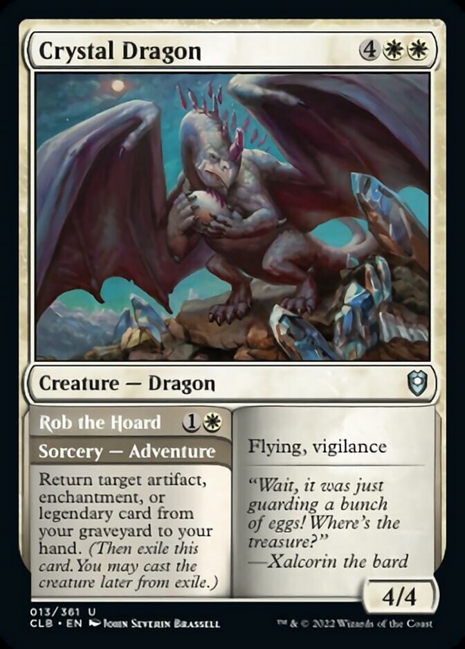 Crystal Dragon // Rob the Hoard [Commander Legends: Battle for Baldur's Gate] | Devastation Store