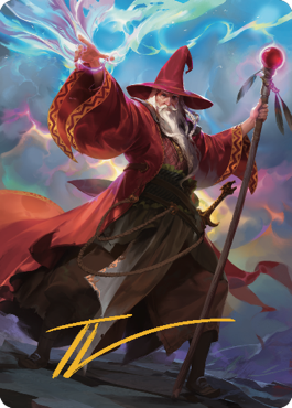 Elminster Art Card (36) (Gold-Stamped Signature) [Commander Legends: Battle for Baldur's Gate Art Series] | Devastation Store