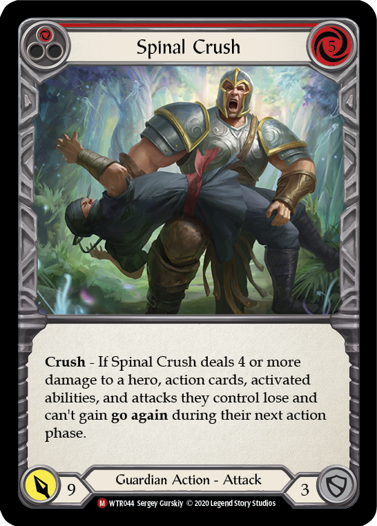Spinal Crush [WTR044] Unlimited Edition Rainbow Foil - Devastation Store | Devastation Store