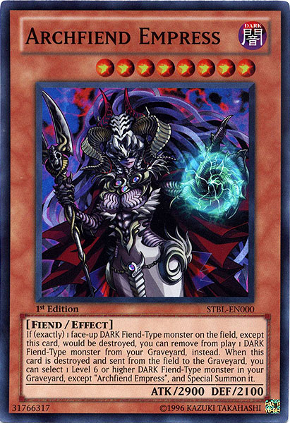 Archfiend Empress [STBL-EN000] Super Rare | Devastation Store