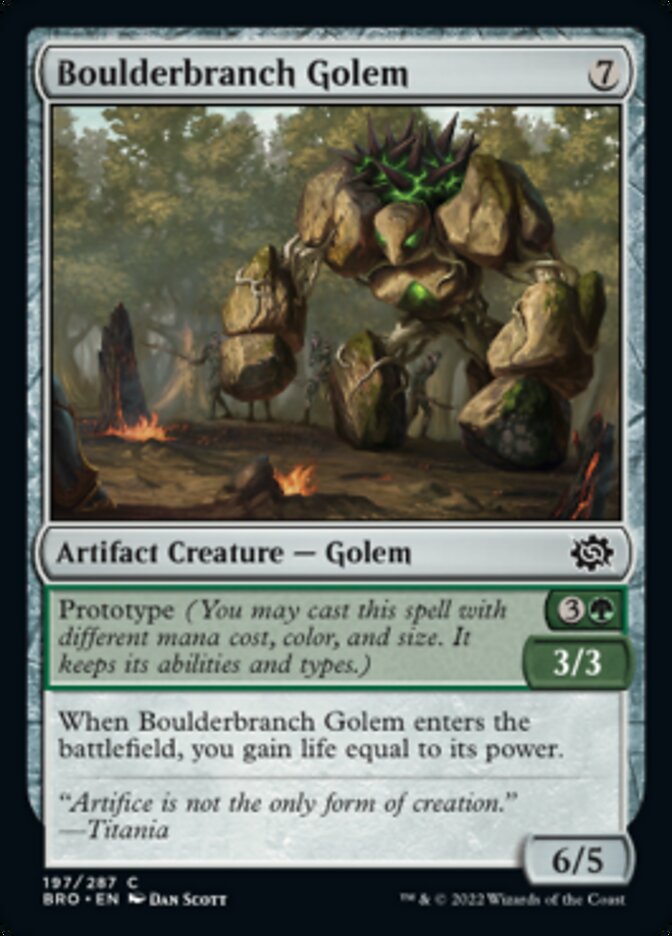 Boulderbranch Golem [The Brothers' War] | Devastation Store
