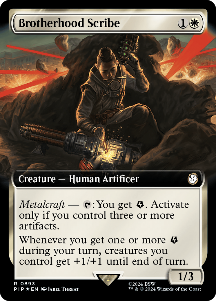 Brotherhood Scribe (Extended Art) (Surge Foil) [Fallout] | Devastation Store