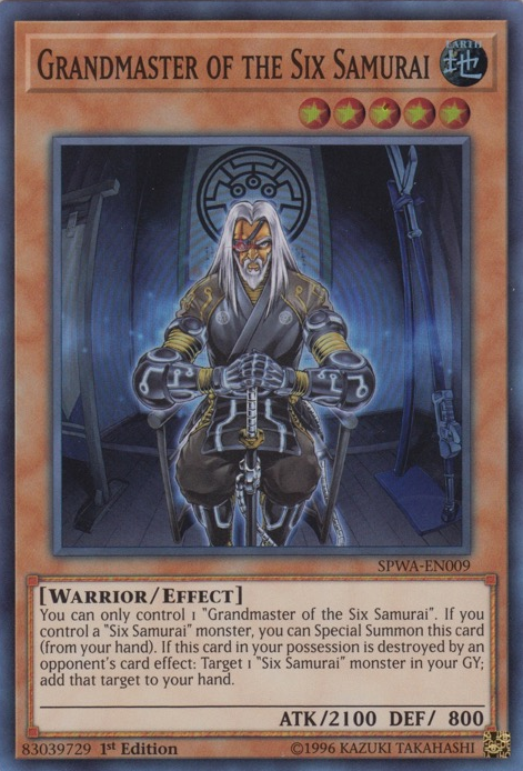 Grandmaster of the Six Samurai [SPWA-EN009] Super Rare | Devastation Store