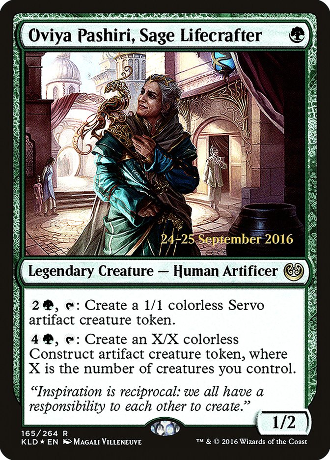 Oviya Pashiri, Sage Lifecrafter  [Kaladesh Prerelease Promos] - Devastation Store | Devastation Store