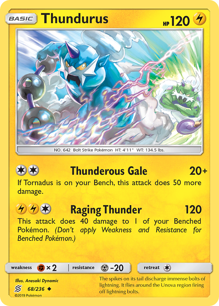 Thundurus (68/236) [Sun & Moon: Unified Minds] | Devastation Store