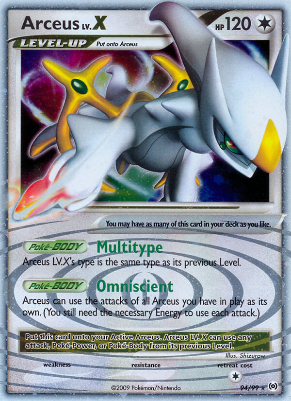 Arceus LV.X (94/99) [Platinum: Arceus] | Devastation Store