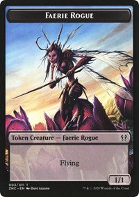 Faerie Rogue // Thopter Double-sided Token [Commander: Zendikar Rising Tokens] | Devastation Store