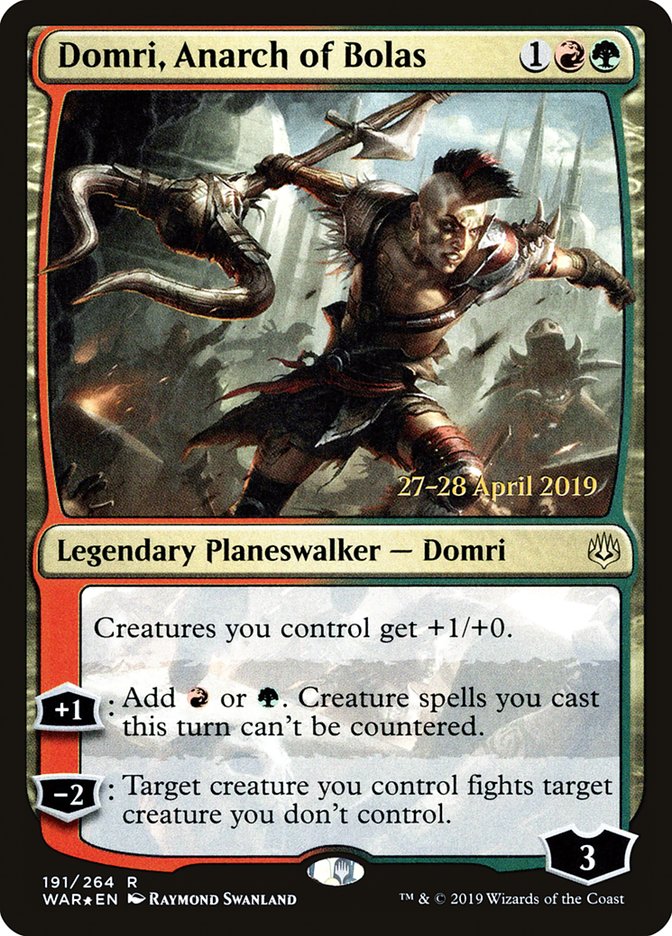 Domri, Anarch of Bolas  [War of the Spark Prerelease Promos] | Devastation Store