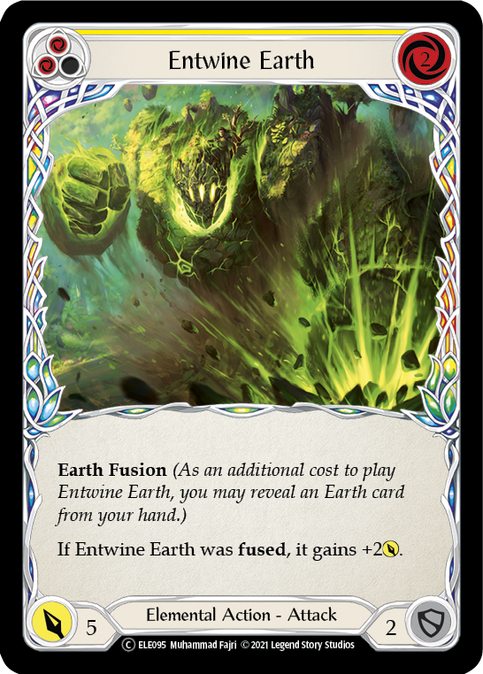 Entwine Earth (Yellow) [U-ELE095] Unlimited Rainbow Foil | Devastation Store