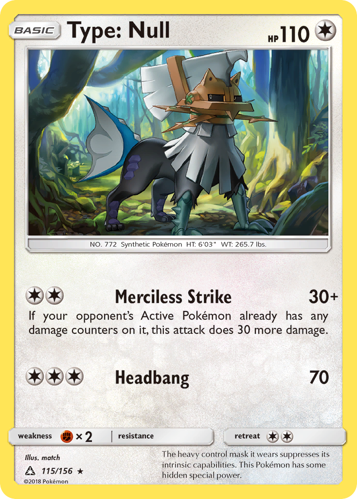 Type: Null (115/156) [Sun & Moon: Ultra Prism] | Devastation Store