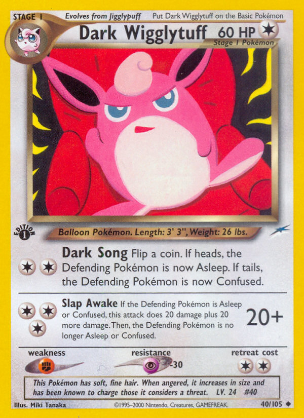 Dark Wigglytuff (40/105) [Neo Destiny 1st Edition] | Devastation Store