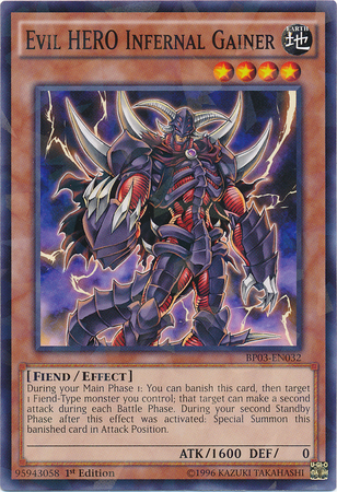Evil HERO Infernal Gainer [BP03-EN032] Shatterfoil Rare | Devastation Store