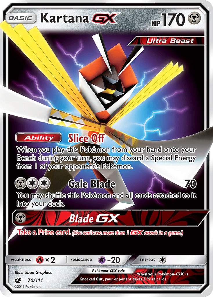 Kartana GX (70/111) [Sun & Moon: Crimson Invasion] | Devastation Store