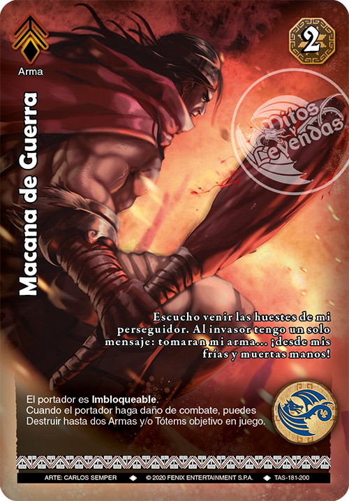 Macana de Guerra TAS-181 - Devastation Store | Devastation Store