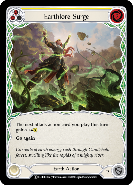 Earthlore Surge (Yellow) [U-ELE138] Unlimited Rainbow Foil | Devastation Store