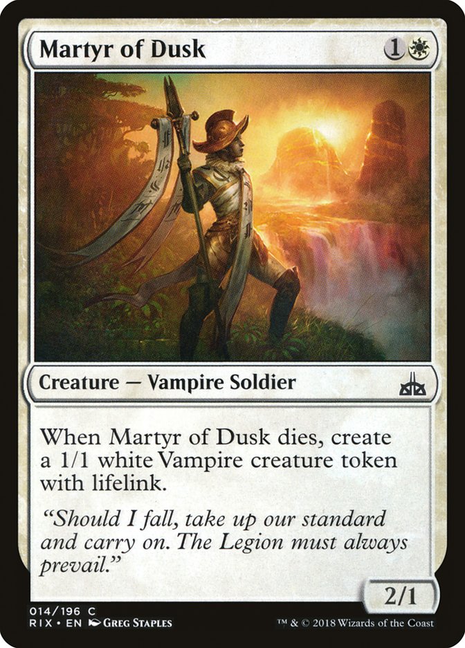 Martyr of Dusk [Rivals of Ixalan] - Devastation Store | Devastation Store