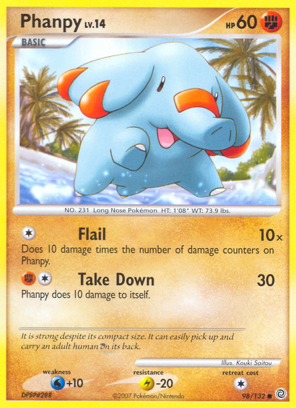 Phanpy (98/132) [Diamond & Pearl: Secret Wonders] | Devastation Store