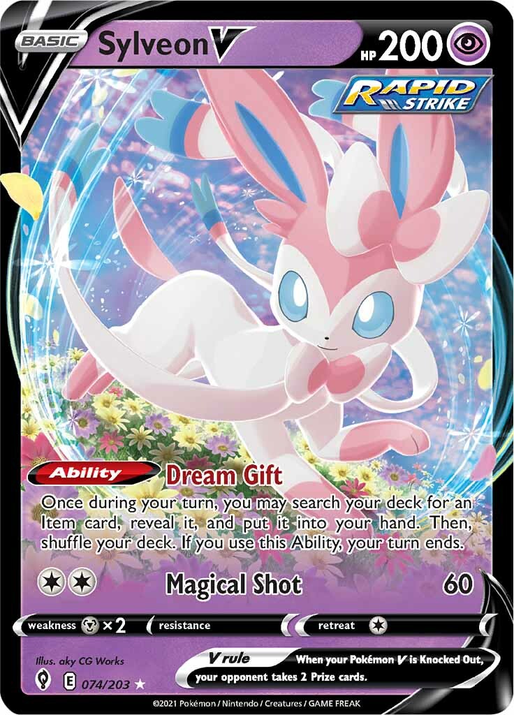 Sylveon V (074/203) [Sword & Shield: Evolving Skies] | Devastation Store